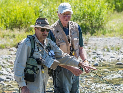 Fly-fishing: The tie that binds men with cancer, disabled military